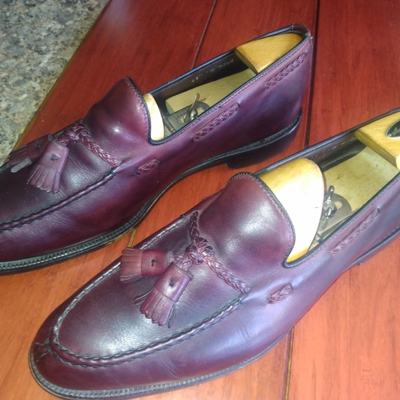 Allen Edmonds Mens Burgundy Grayson Tassel Loafer 11D (194) main image 6